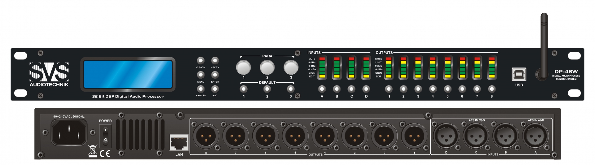 SVS Audiotechnik DP-48W Цифровой процессор: 4 входа 8 выходов в Архангельской области