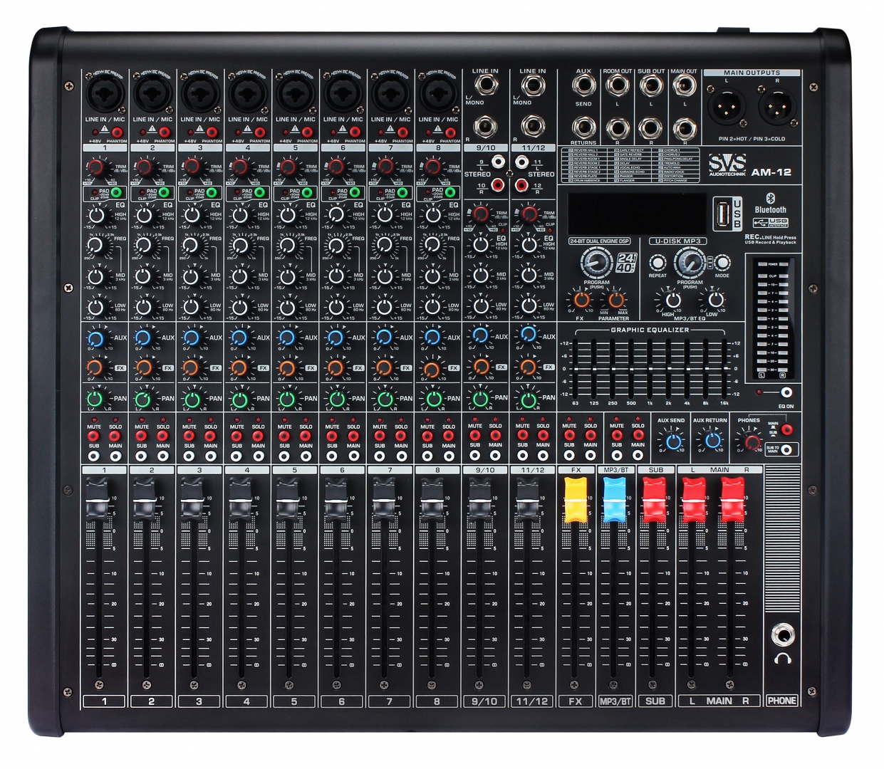 SVS Audiotechnik mixers AM-12 Микшерный пульт аналоговый, 12-канальный в Архангельской области