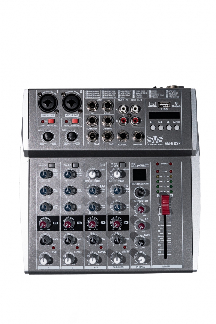 SVS Audiotechnik mixers AM-6 DSP Микшерный пульт аналоговый, 6-канальный SVS Audiotechnik mixers в Архангельской области